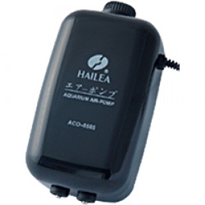 Компрессор для аквариума Hailea Super silent ACO-5505, с регулятором потока, 2 канала